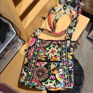 Vera Bradley Disney Multicolor Floral Crossbody Bag